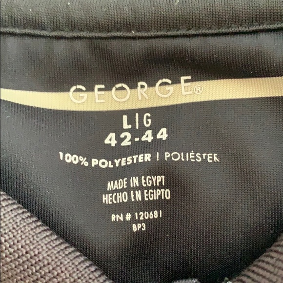 George Polo Shirt Sz LG 42/44 - Picture 4 of 6